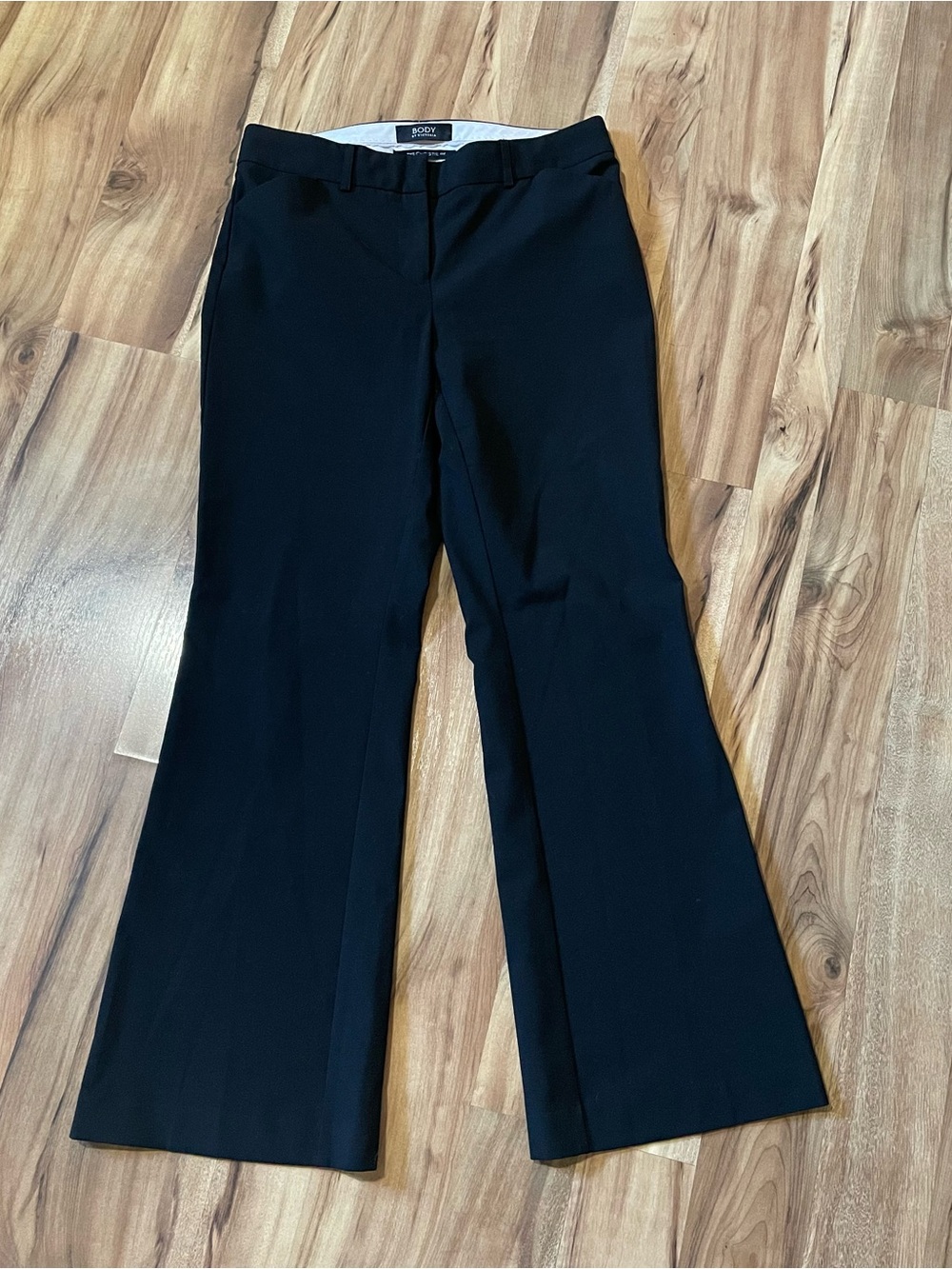 VTG Victoria's Secret Body by Victoria Black Flare Dress Pants Trousers Sz 4